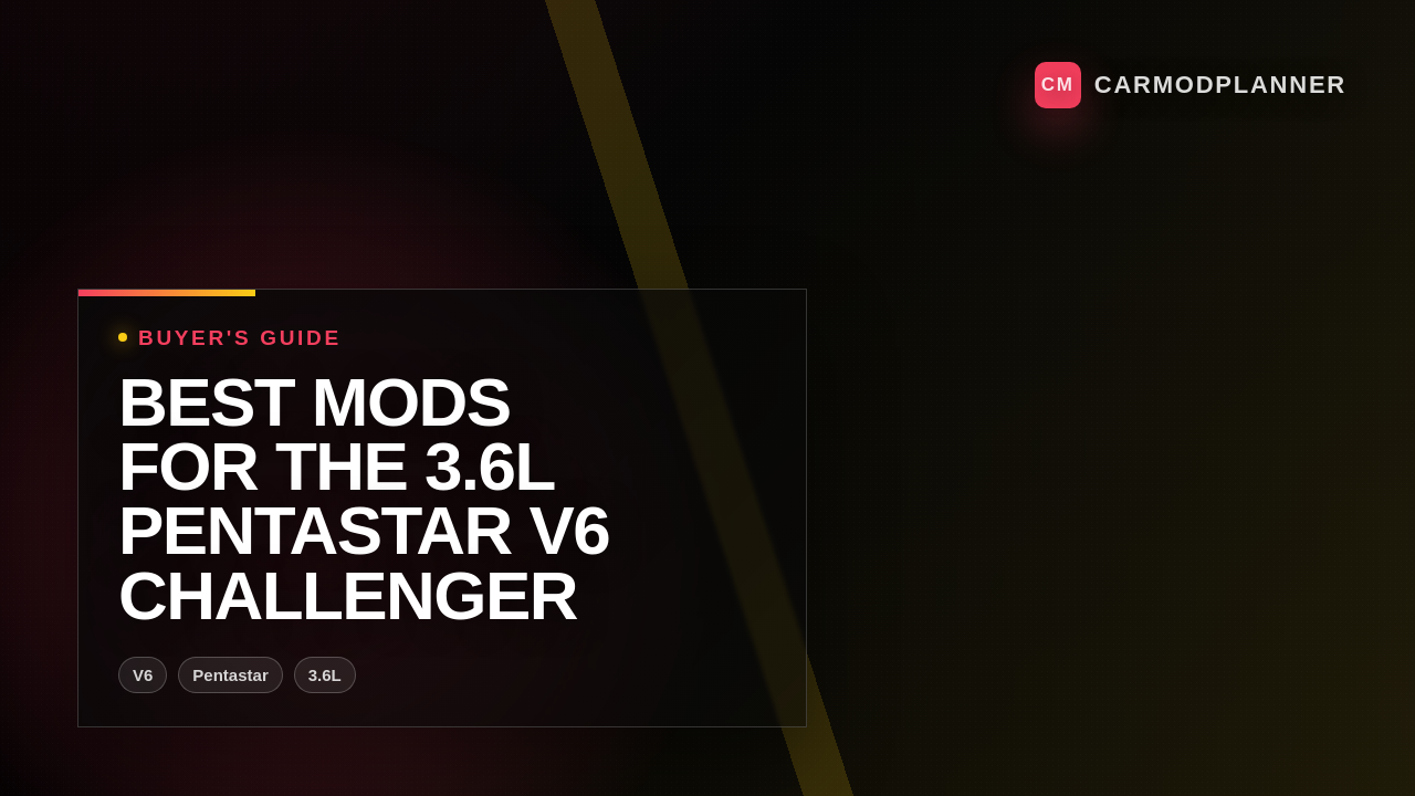 Best Mods for the 3.6L Pentastar V6 Challenger