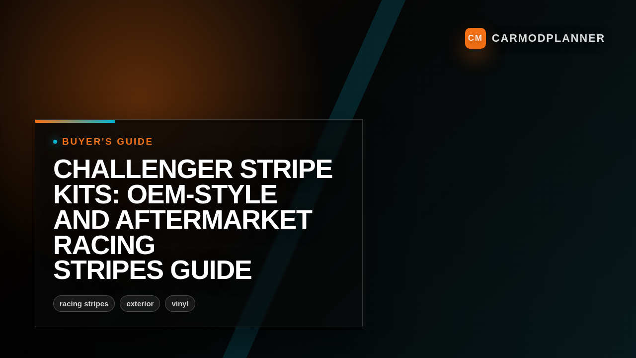 Challenger Stripe Kits: OEM-Style and Aftermarket Racing Stripes Guide