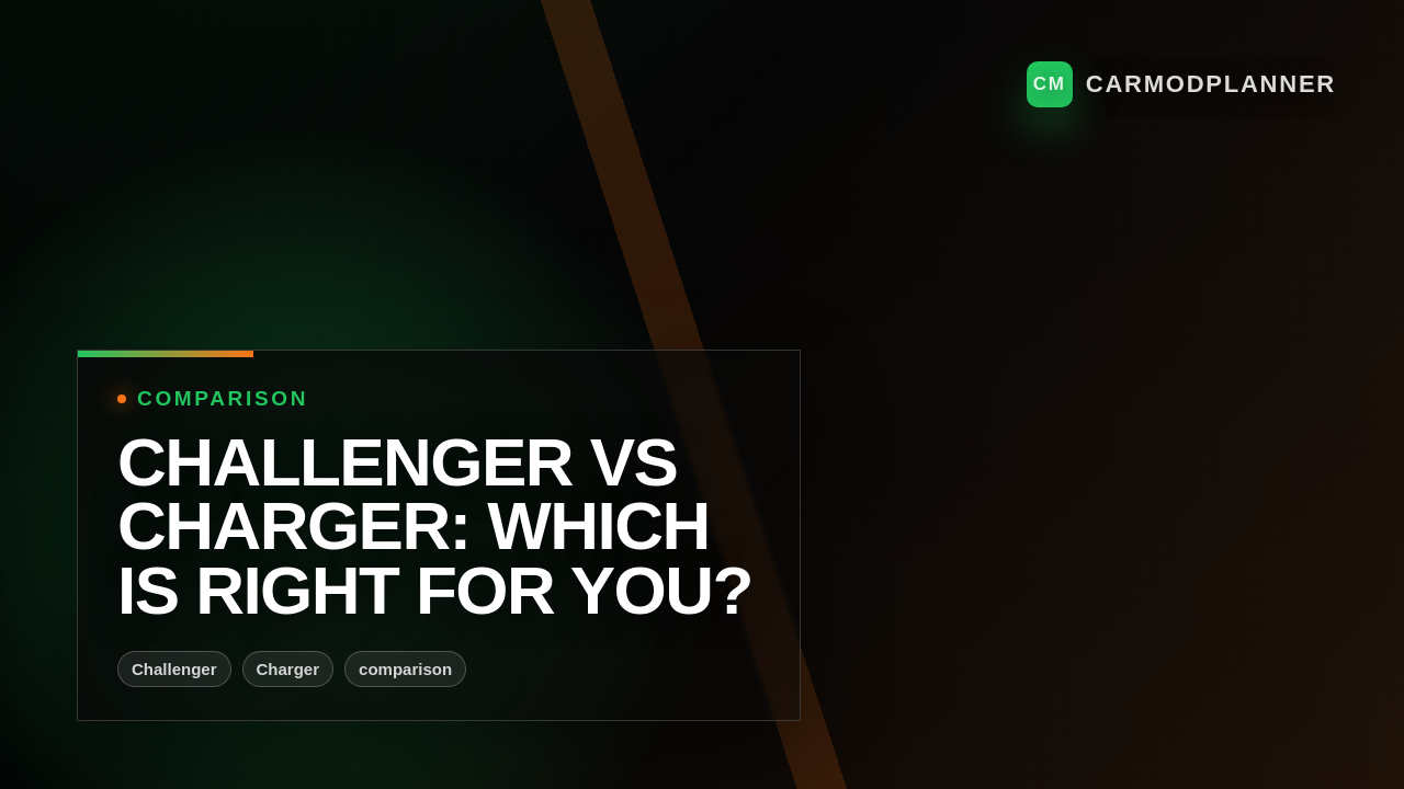 Challenger vs Charger: Which Is Right for You?