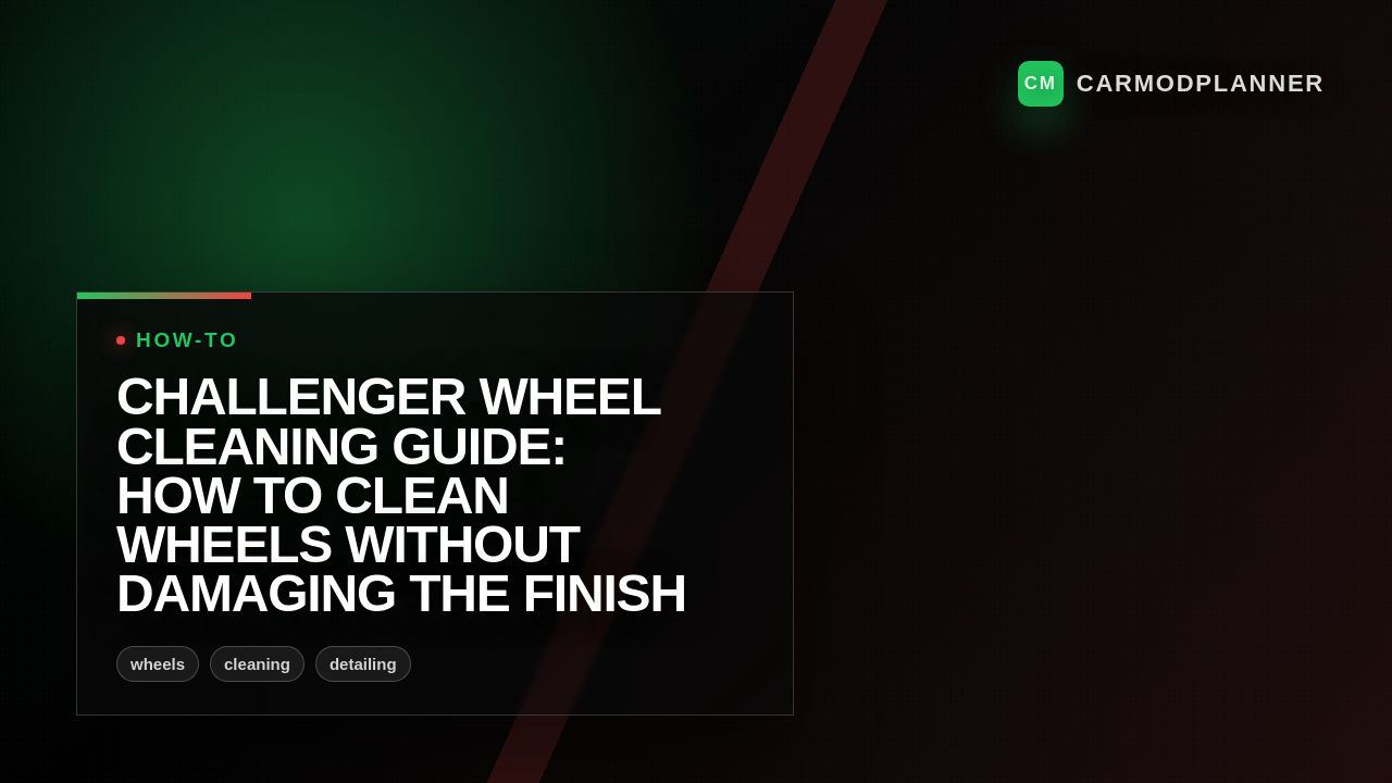 Challenger Wheel Cleaning Guide: How to Clean Wheels Without Damaging the Finish