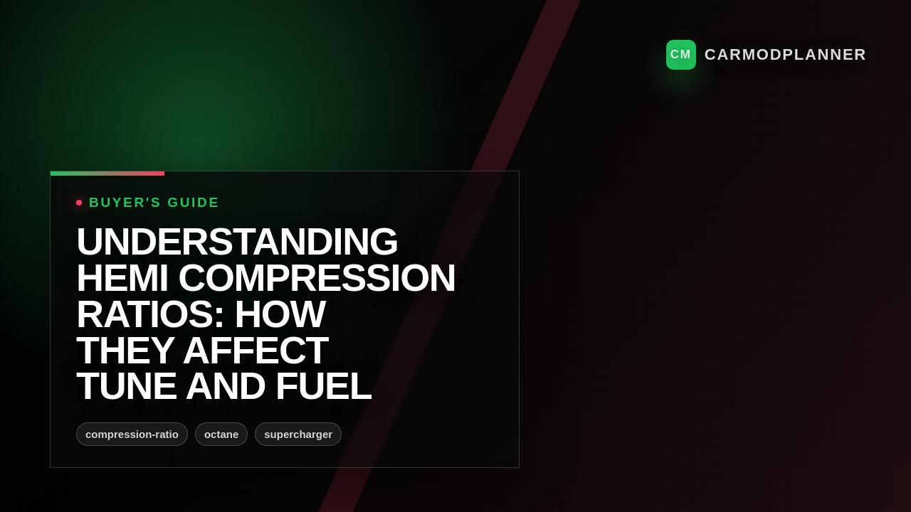 Understanding HEMI Compression Ratios: How They Affect Tune and Fuel