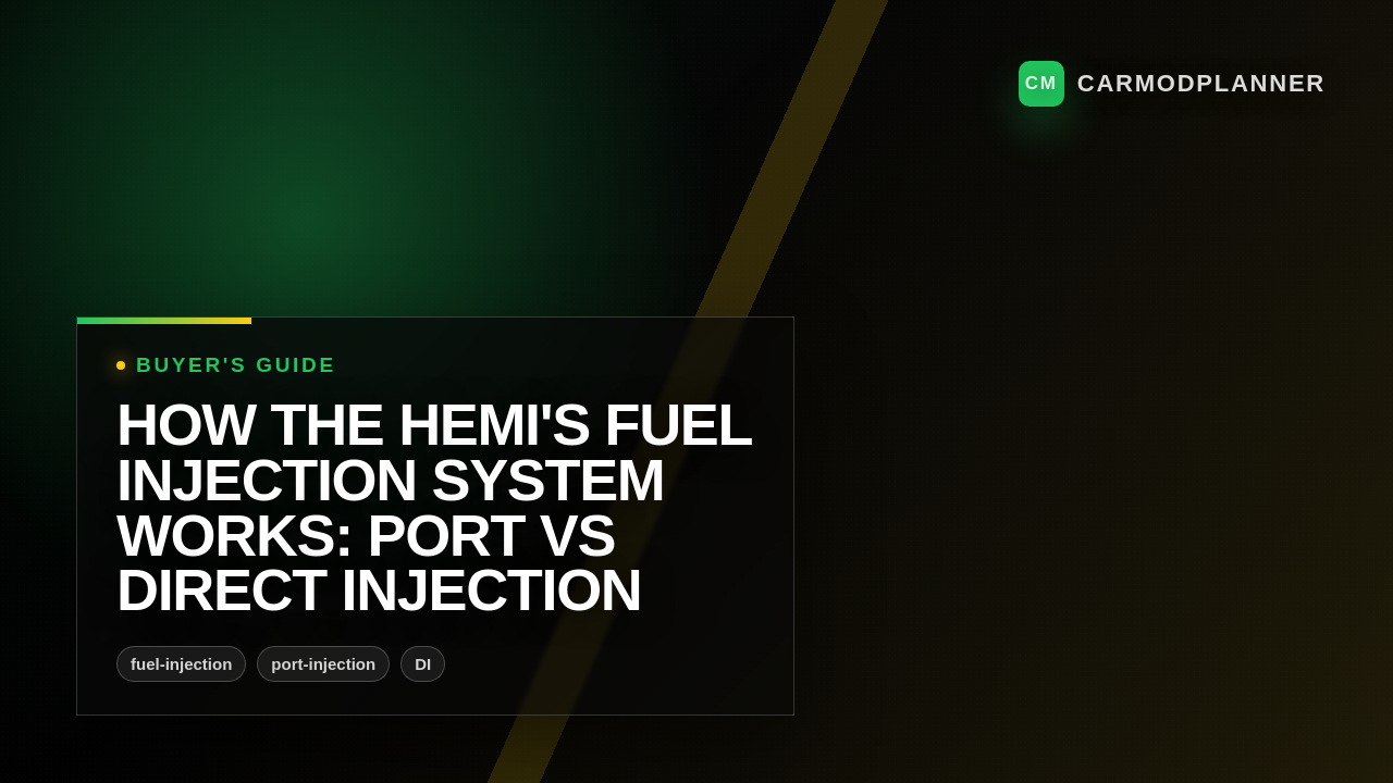 How the HEMI's Fuel Injection System Works: Port vs Direct Injection