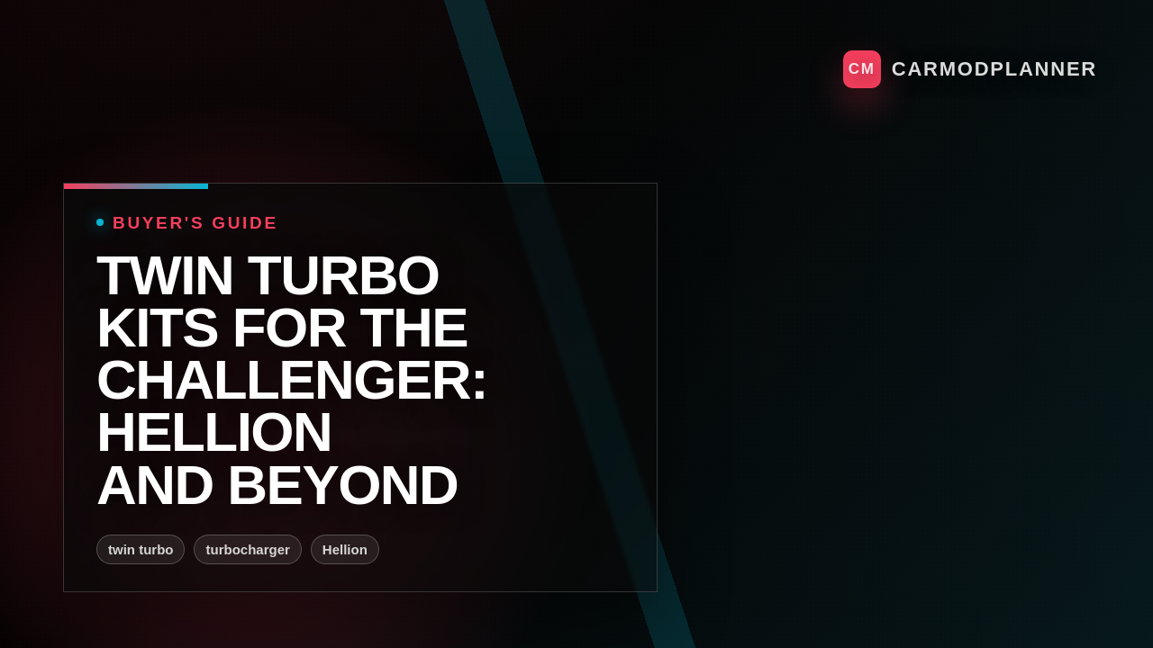 Twin Turbo Kits for the Challenger: Hellion and Beyond