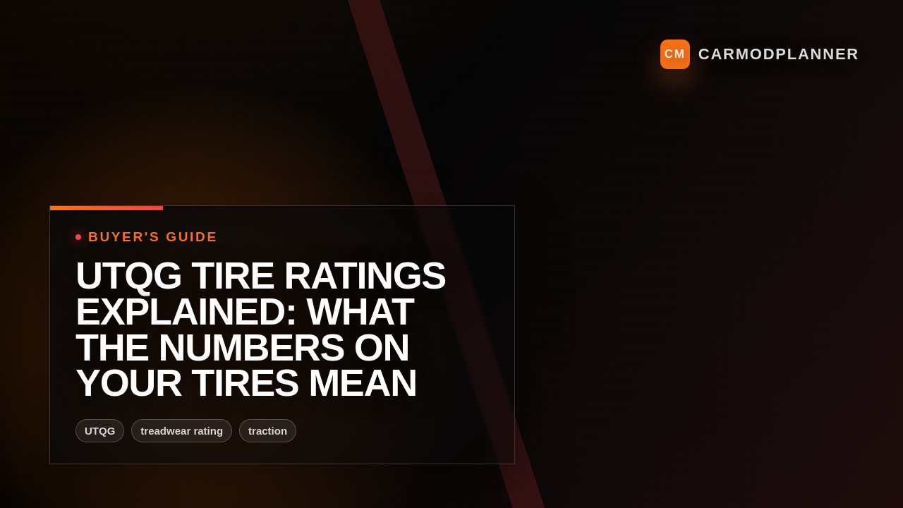 UTQG Tire Ratings Explained: What the Numbers on Your Tires Mean